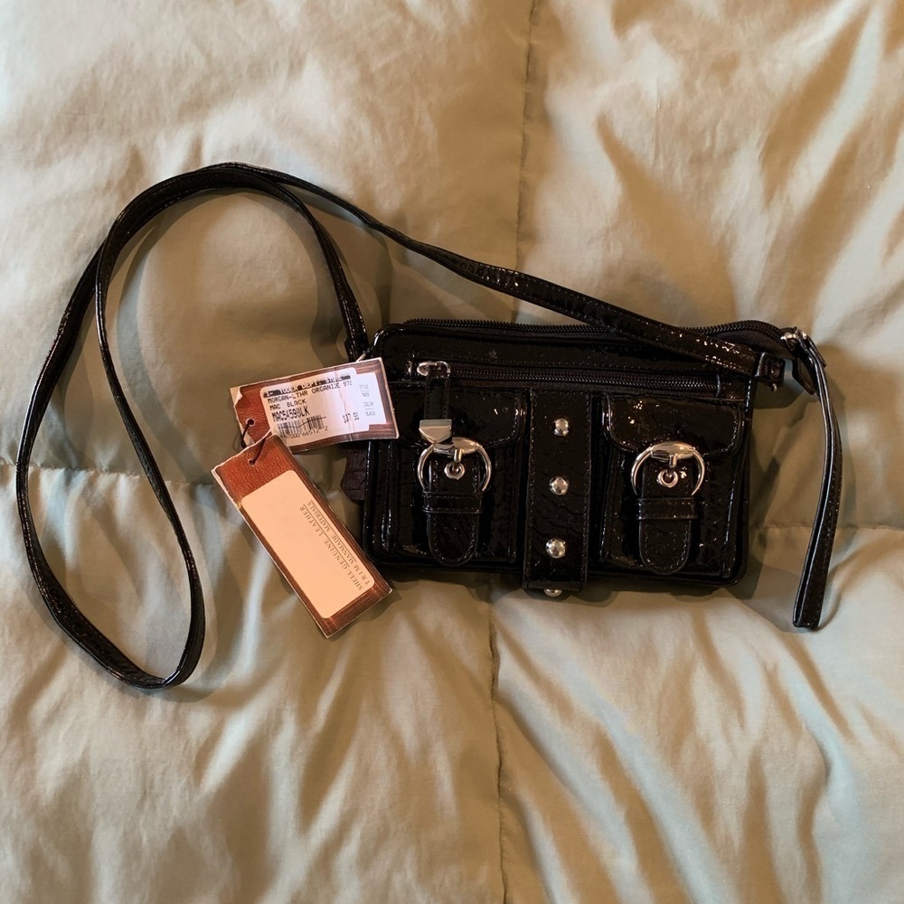 Patent Leather Black Small Leather Crossbody NWT​​​​​​​​​​​​​​​​​​
